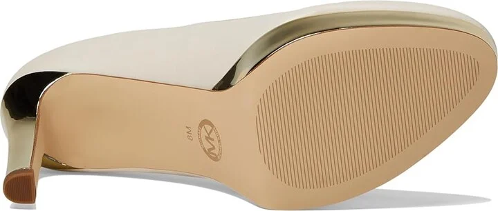 MICHAEL Michael Kors Chantal Platform Pump Women's Shoes Light Cream : 10 M, Leather - Image 3