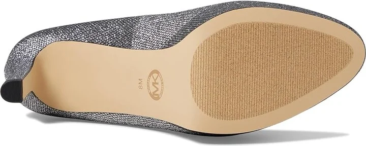 MICHAEL Michael Kors Chantal Platform Pump Women's Shoes Silver 1 : 6 M, Leather - Image 3