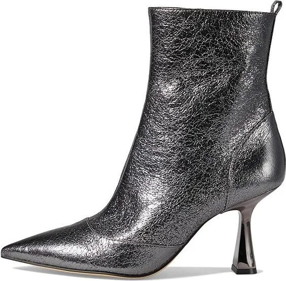 MICHAEL Michael Kors Clara Mid Bootie Women's Dress Pull-on Boots Anthracite : 6 M, Leather - Image 5