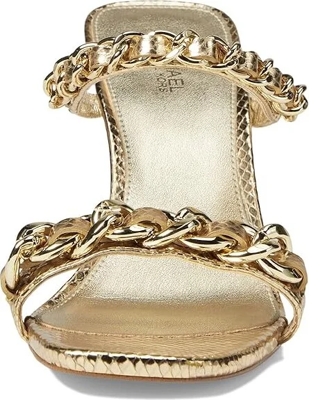 MICHAEL Michael Kors Clara Sandals Women's Sandals Pale Gold 1 : 6 M, Textile - Image 2