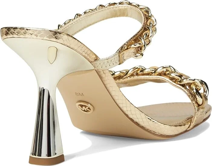 MICHAEL Michael Kors Clara Sandals Women's Sandals Pale Gold 1 : 6 M, Textile - Image 4
