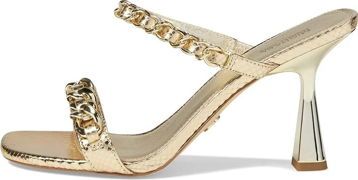 MICHAEL Michael Kors Clara Sandals Women's Sandals Pale Gold 1 : 6 M, Textile - Image 5