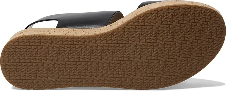 MICHAEL Michael Kors Colby Flatform Sandal Women's Sandals Black : 6.5 M, Leather - Image 3