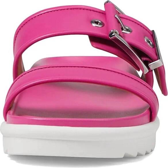 MICHAEL Michael Kors Colby Slide Women's Sandals Cerise : 7.5 M, Leather - Image 2