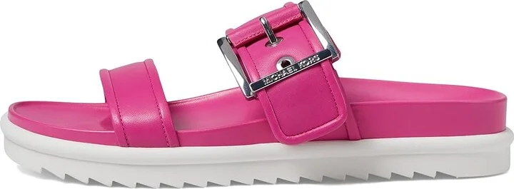 MICHAEL Michael Kors Colby Slide Women's Sandals Cerise : 7.5 M, Leather - Image 5
