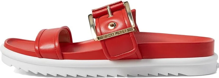 MICHAEL Michael Kors Colby Slide Women's Sandals Spiced Coral : 7 M, Leather - Image 5