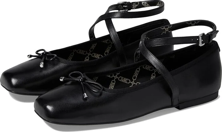 MICHAEL Michael Kors Collette Flex Ballet Women's Flat Shoes Black : 7 M, Leather