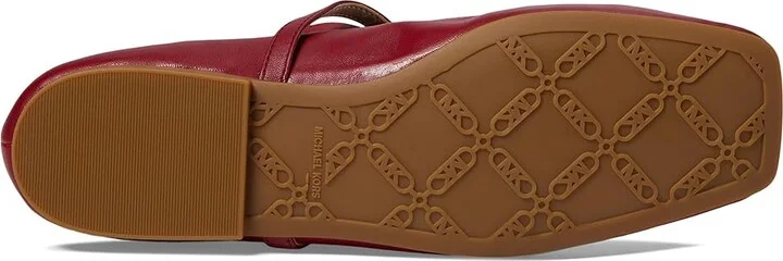 MICHAEL Michael Kors Collette Flex Ballet Women's Flat Shoes Deep Red : 7.5 M, Leather - Image 3