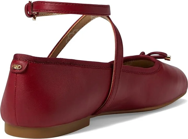 MICHAEL Michael Kors Collette Flex Ballet Women's Flat Shoes Deep Red : 7.5 M, Leather - Image 4