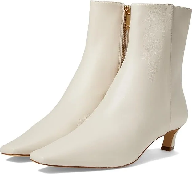 MICHAEL Michael Kors Cosmo Kitten Bootie Women's Boots Light Cream : 6.5 M, Leather/Polyester/Rubber