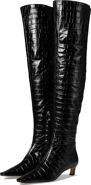 MICHAEL Michael Kors Cosmo Kitten Boots Women's Boots Black : 5.5 M, Leather
