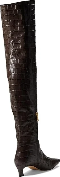 MICHAEL Michael Kors Cosmo Kitten Boots Women's Boots Chocolate : 8 M, Leather - Image 4