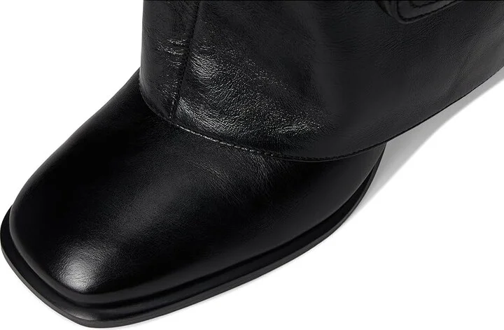 MICHAEL Michael Kors Dakota Heeled Bootie Women's Motocross Boots Black : 5.5 M, Leather - Image 2