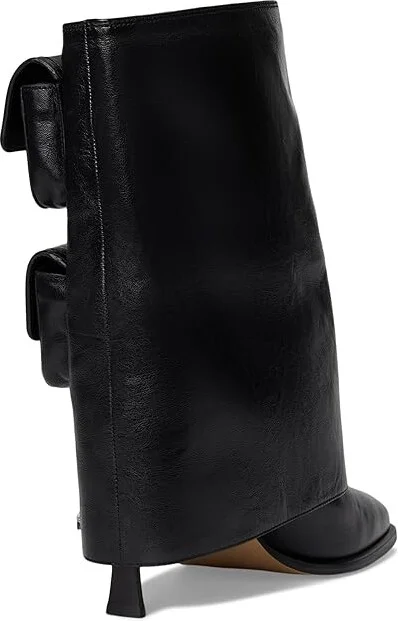 MICHAEL Michael Kors Dakota Heeled Bootie Women's Motocross Boots Black : 5.5 M, Leather - Image 4