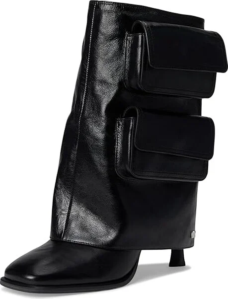 MICHAEL Michael Kors Dakota Heeled Bootie Women's Motocross Boots Black : 5.5 M, Leather - Image 5