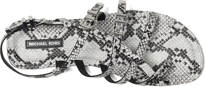 MICHAEL Michael Kors Darrington Flat Sandal Women's Sandals Aluminum : 9.5 M, Leather - Image 2
