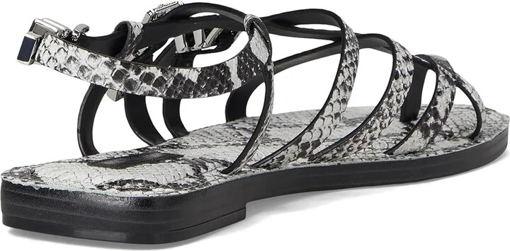 MICHAEL Michael Kors Darrington Flat Sandal Women's Sandals Aluminum : 9.5 M, Leather - Image 4