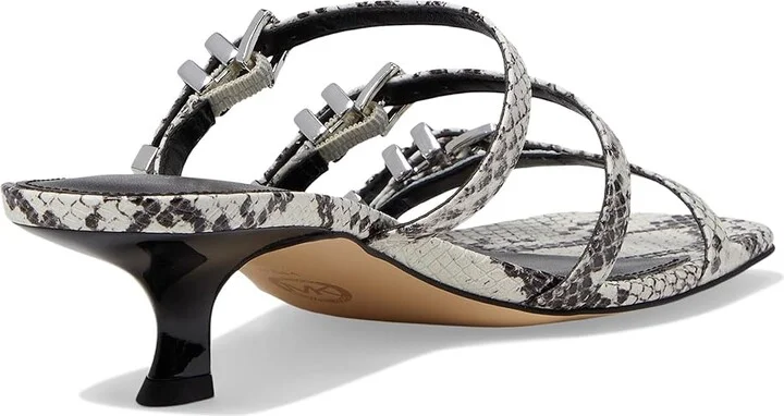 MICHAEL Michael Kors Darrington Kitten Sandals Women's Sandals Natural : 6 M, Leather - Image 4
