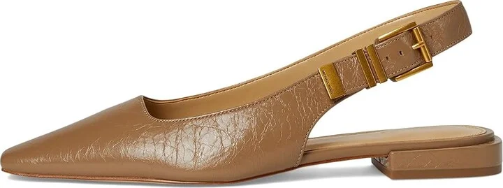 MICHAEL Michael Kors Darrington Sling Flat High Women's Heels Husk : 7.5 M, Faux Leather - Image 6