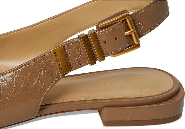 MICHAEL Michael Kors Darrington Sling Flat High Women's Heels Husk : 7.5 M, Faux Leather - Image 7
