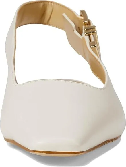 MICHAEL Michael Kors Darrington Sling Flat High Women's Heels Light Cream : 6 M, Faux Leather - Image 2