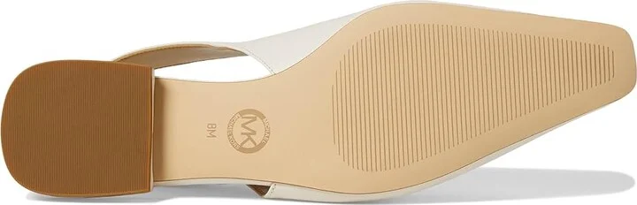 MICHAEL Michael Kors Darrington Sling Flat High Women's Heels Light Cream : 6 M, Faux Leather - Image 3
