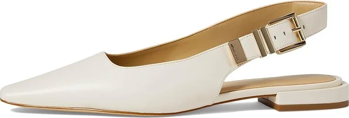 MICHAEL Michael Kors Darrington Sling Flat High Women's Heels Light Cream : 6 M, Faux Leather - Image 5