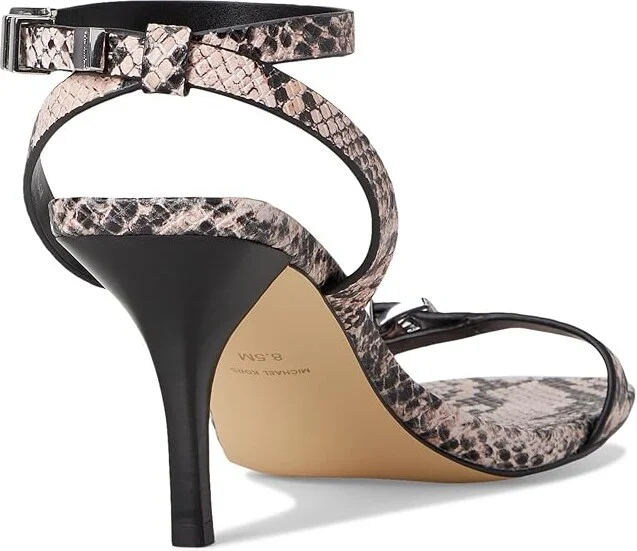 MICHAEL Michael Kors Darrington Stiletto Women's Sandals Smokey Rose : 6.5 M, Leather/Rubber - Image 4
