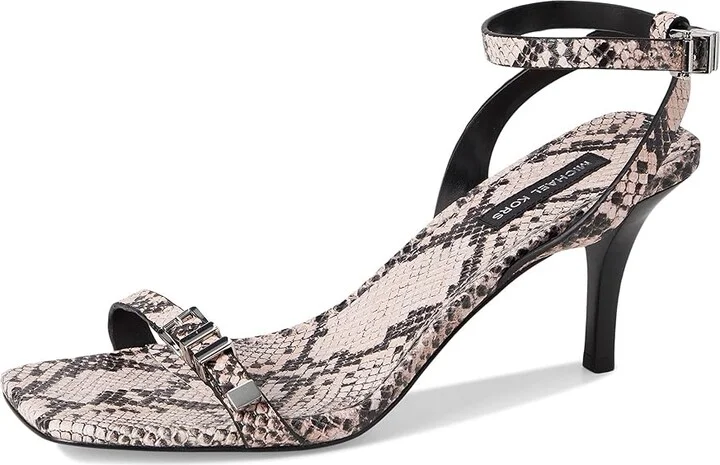 MICHAEL Michael Kors Darrington Stiletto Women's Sandals Smokey Rose : 6.5 M, Leather/Rubber - Image 5