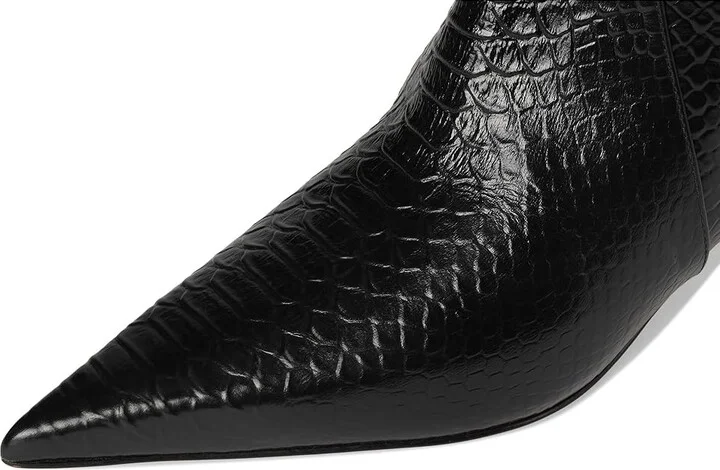 MICHAEL Michael Kors Dawn Heeled Bootie Women's Boots Black : 6.5 M, Suede - Image 2