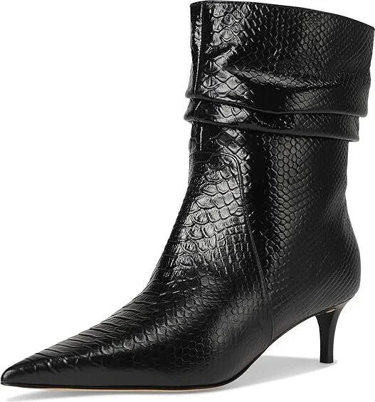 MICHAEL Michael Kors Dawn Heeled Bootie Women's Boots Black : 6.5 M, Suede - Image 5