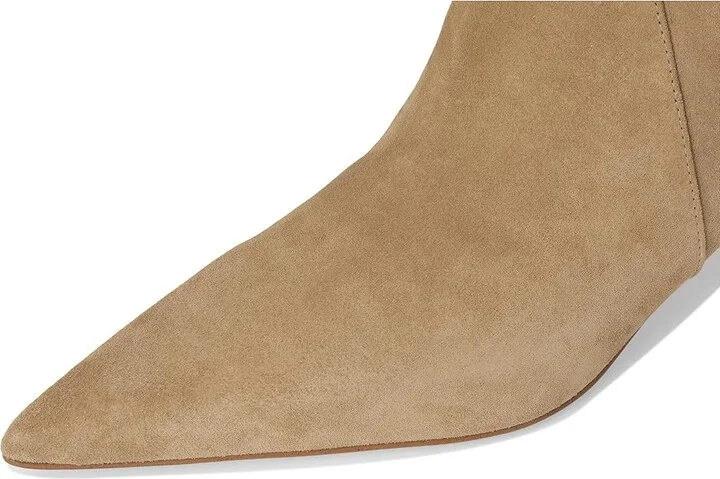 MICHAEL Michael Kors Dawn Heeled Bootie Women's Boots Camel : 10 M, Suede - Image 2