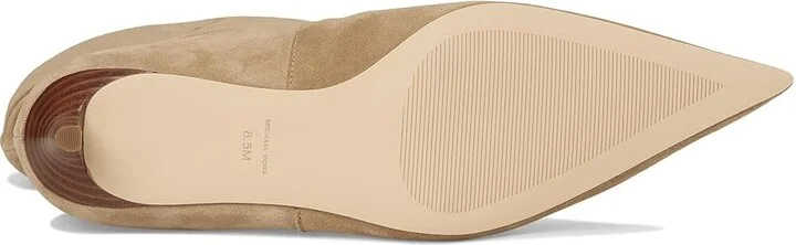 MICHAEL Michael Kors Dawn Heeled Bootie Women's Boots Camel : 10 M, Suede - Image 3