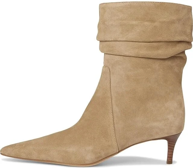 MICHAEL Michael Kors Dawn Heeled Bootie Women's Boots Camel : 10 M, Suede - Image 6