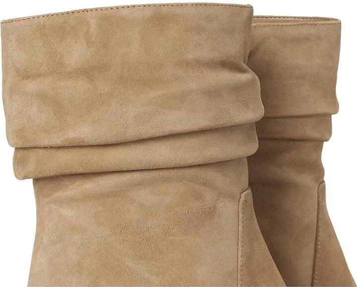 MICHAEL Michael Kors Dawn Heeled Bootie Women's Boots Camel : 10 M, Suede - Image 7