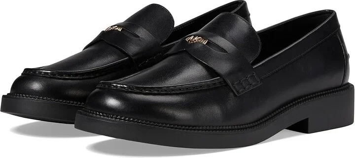 MICHAEL Michael Kors Eden Loafer Women's Shoes Black : 7 M, Leather