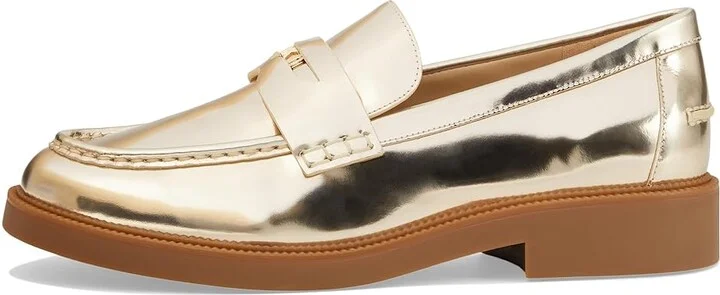 MICHAEL Michael Kors Eden Loafer Women's Shoes Pale Gold : 7.5 M, Leather - Image 6