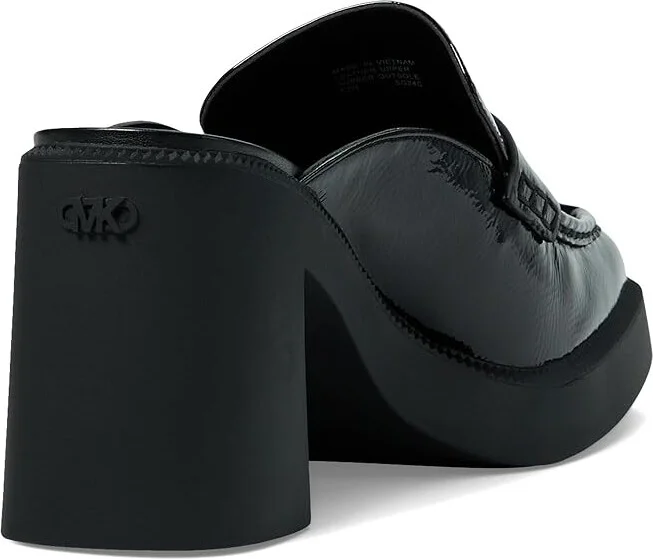 MICHAEL Michael Kors Eden Platform Mule High Women's Heels Black : 10 M, Leather - Image 4