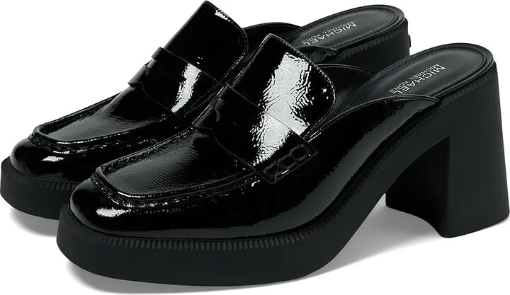 MICHAEL Michael Kors Eden Platform Mule High Women's Heels Black : 10 M, Leather