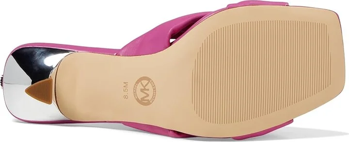 MICHAEL Michael Kors Elena Heeled Sandal Women's Sandals Cerise : 6 M, Leather - Image 3