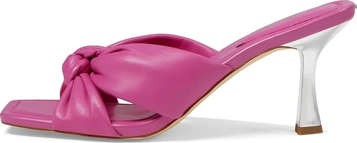 MICHAEL Michael Kors Elena Heeled Sandal Women's Sandals Cerise : 6 M, Leather - Image 5