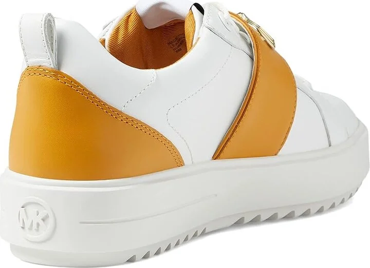 MICHAEL Michael Kors Emmett Strap Lace-Up Women's Shoes Marigold : 7 M, Leather/Synthetic - Image 4