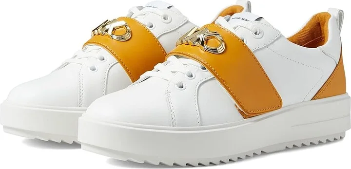 MICHAEL Michael Kors Emmett Strap Lace-Up Women's Shoes Marigold : 7 M, Leather/Synthetic