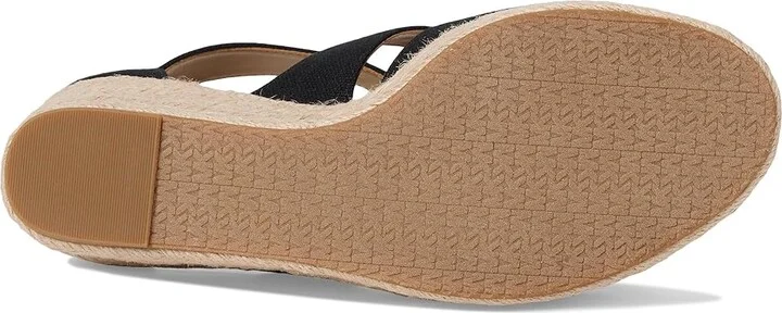MICHAEL Michael Kors Etta Wedge Women's Wedge Shoes Black : 10 M - Image 3