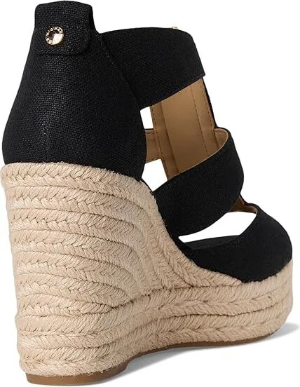 MICHAEL Michael Kors Etta Wedge Women's Wedge Shoes Black : 10 M - Image 4