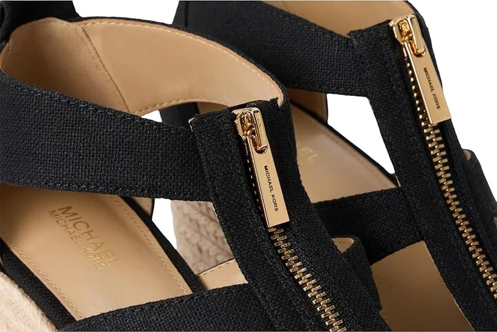 MICHAEL Michael Kors Etta Wedge Women's Wedge Shoes Black : 10 M - Image 7