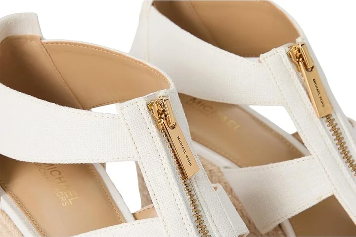 MICHAEL Michael Kors Etta Wedge Women's Wedge Shoes Optic White : 11 M - Image 7