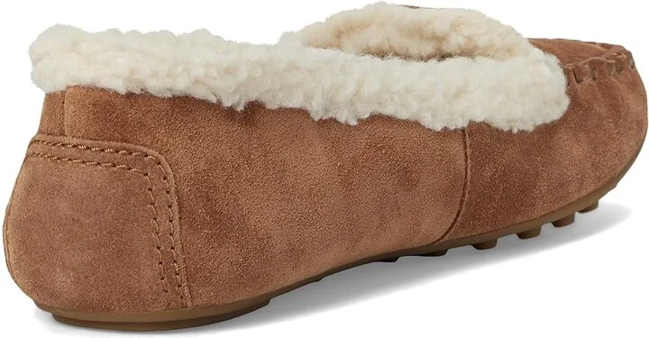 MICHAEL Michael Kors Eve Moc Women's Flat Shoes Luggage : 8.5 M, Leather/Rubber - Image 4