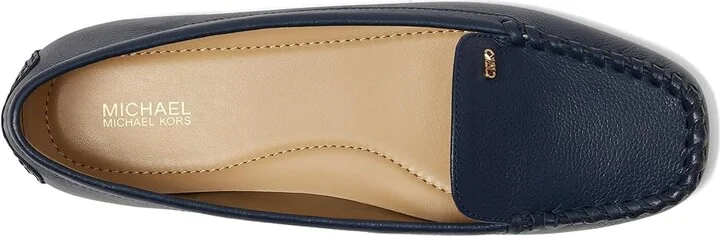 MICHAEL Michael Kors Eve Moc Women's Flat Shoes Navy : 5.5 M, Leather/Rubber - Image 2