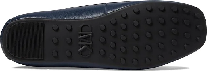 MICHAEL Michael Kors Eve Moc Women's Flat Shoes Navy : 5.5 M, Leather/Rubber - Image 3